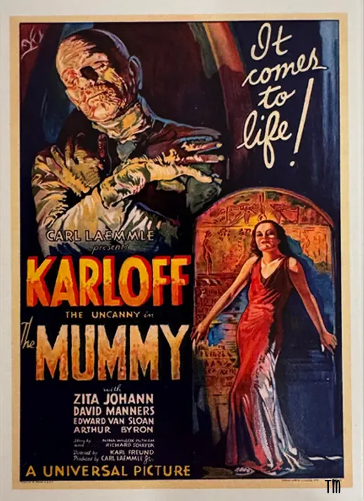 Karloff: The Uncanny Mummy Pocket Poster™ Movie Trading Card